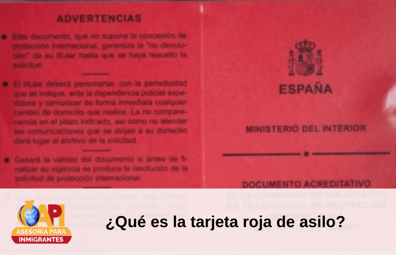 tarjeta roja asilo