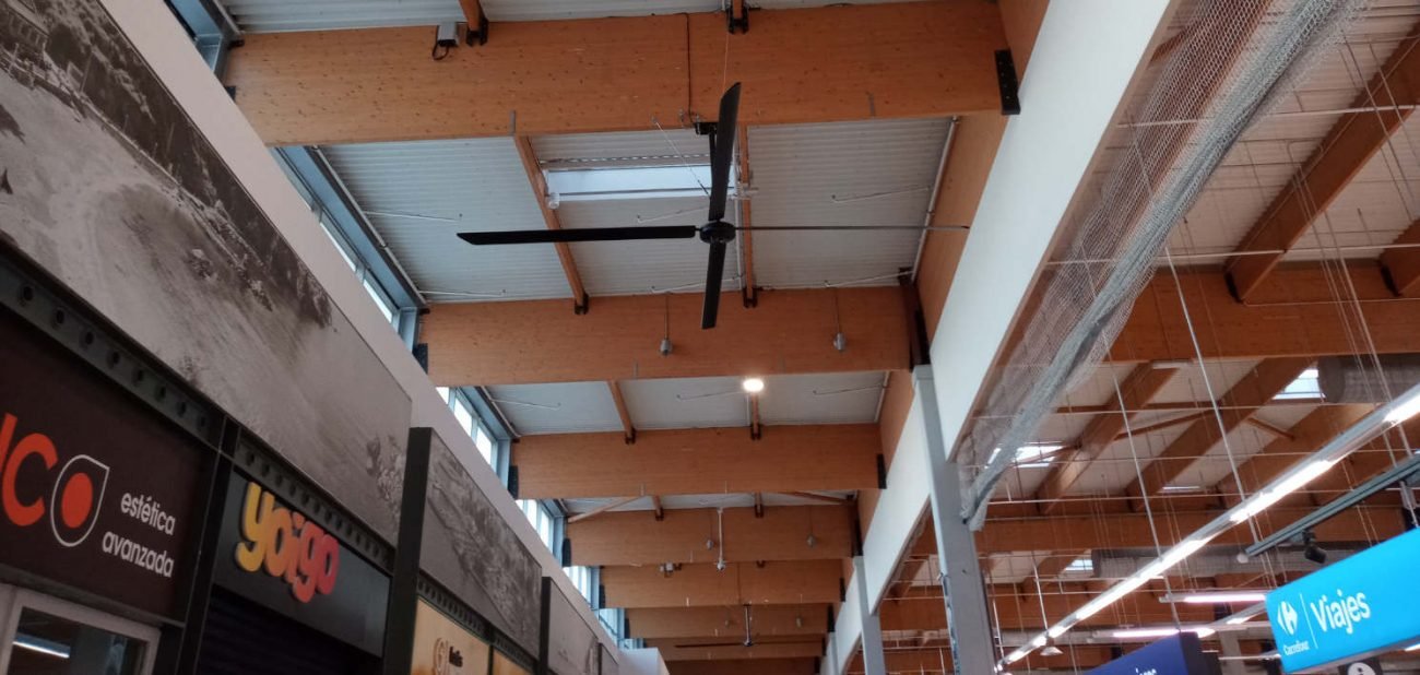 Ventiladores para espacios comerciales