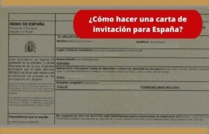 ¿Cómo hacer una carta de invitación para España