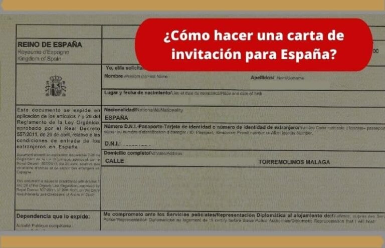 ¿Cómo hacer una carta de invitación para España