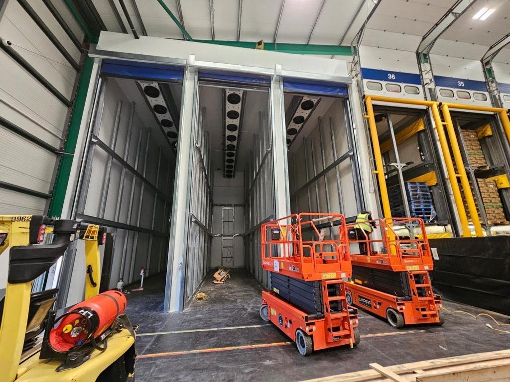 Puerta Rápida en sala de maduración de frutas