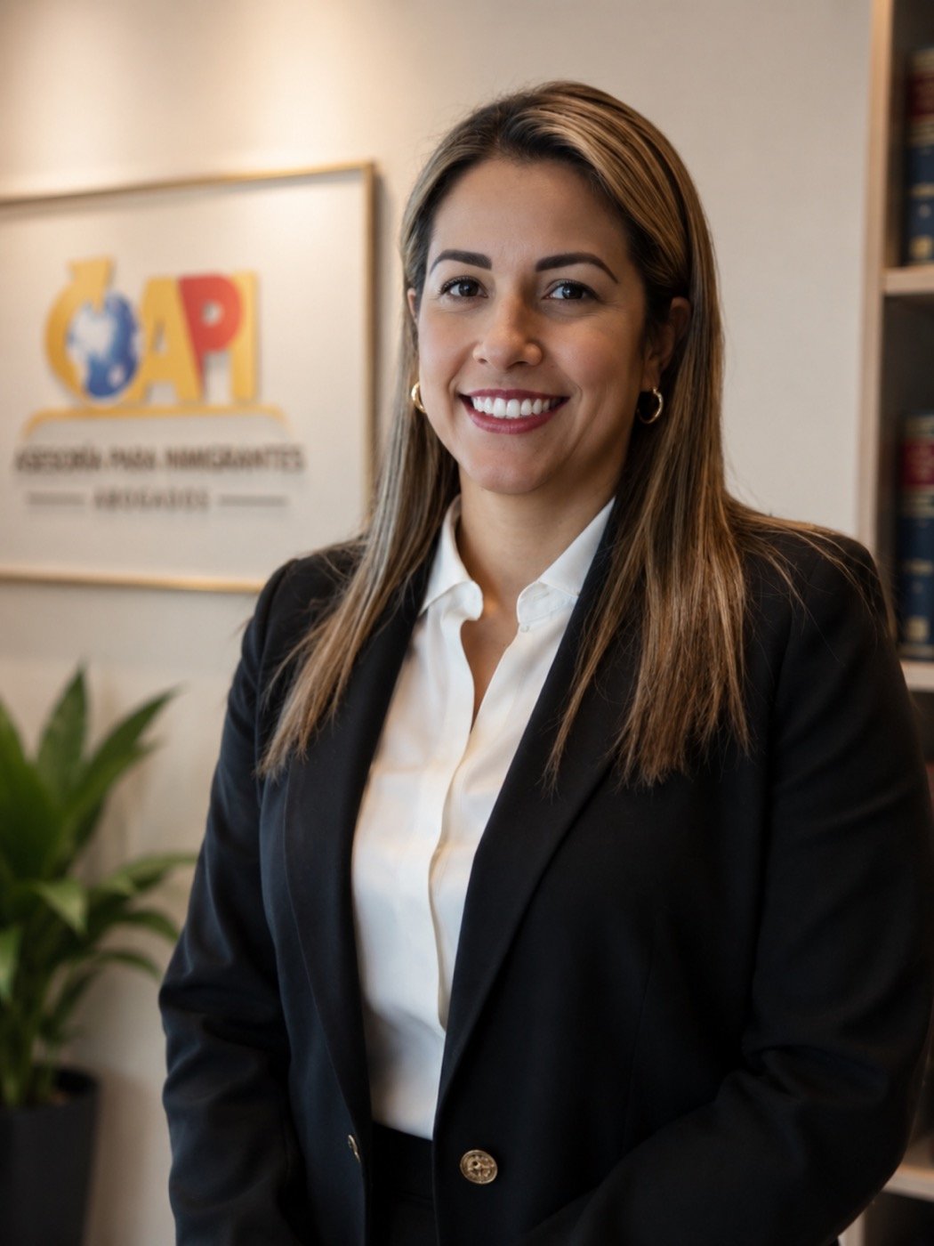Milagros Mena Mata en el despacho